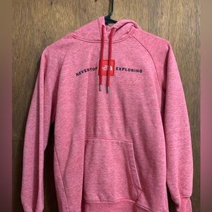 Pink North Face hoodie